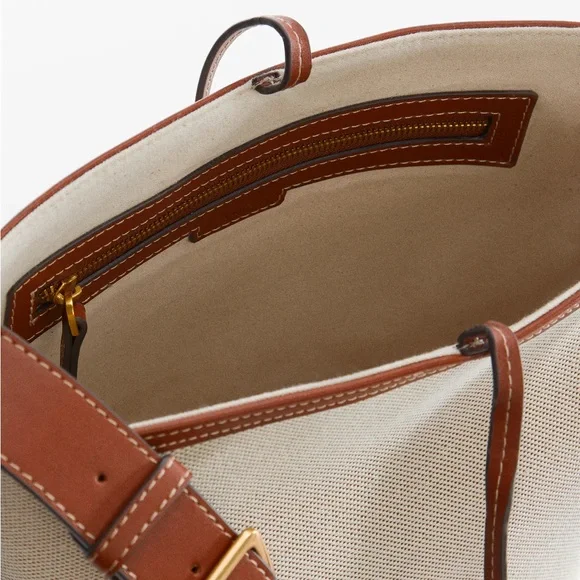 Mango Brown and Cream Women's Bag - Picture 2 of 13